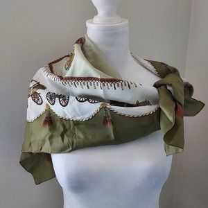 The Royal Mews Buckingham Palace Coach Scarf Designed By Cornelia James 1993